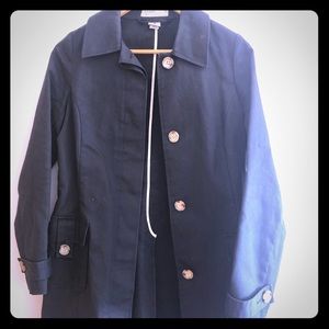Black trench coat Old Navy